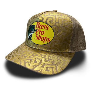 Desert Sands Bass Pro Shop Snapback w/ Gold Textile