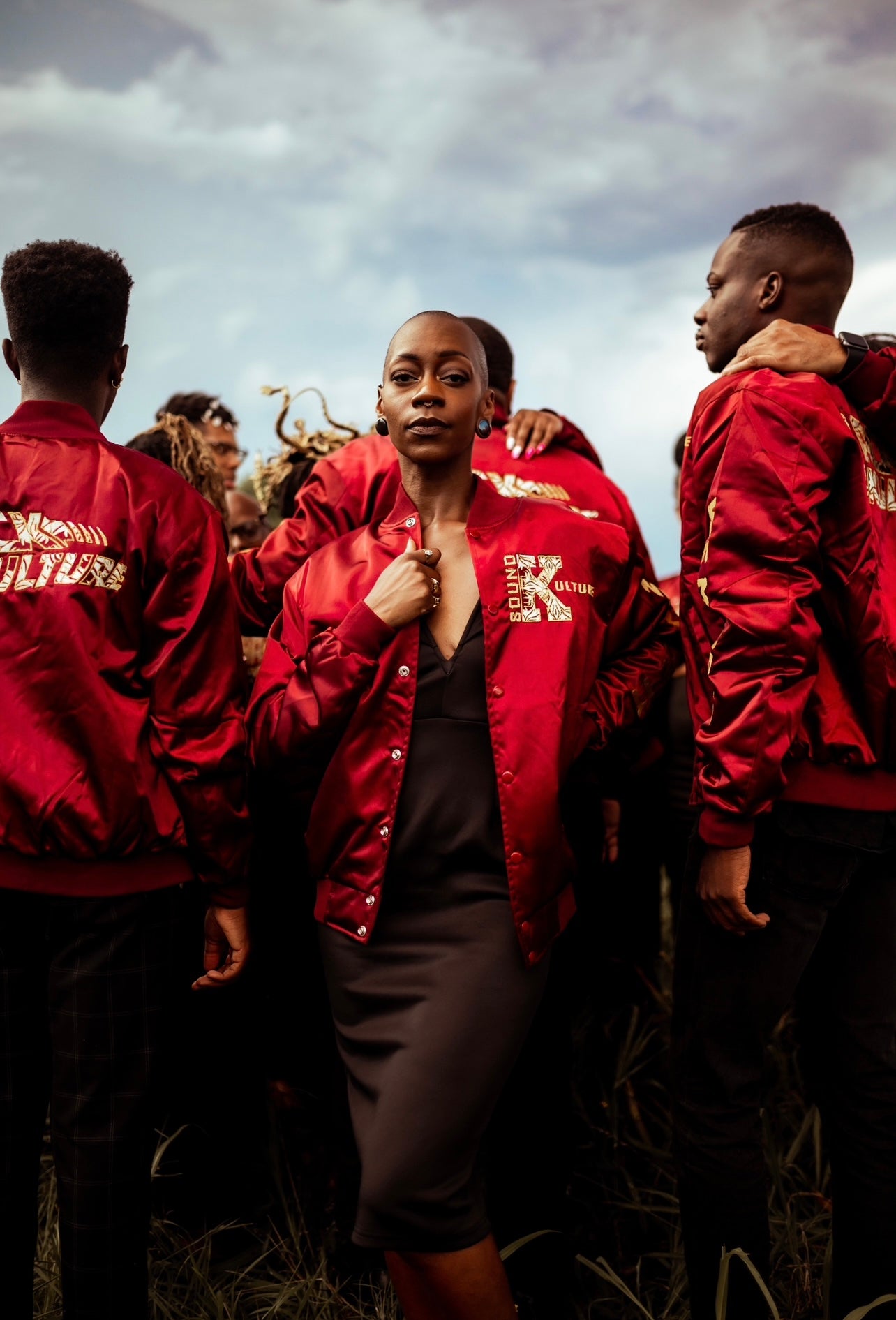 Back To The Kulture We Made It Maroon Satin Bomber Sound Kulture Brand