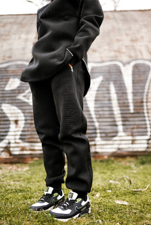 "Run Me My Crown" Neoprene Joggers